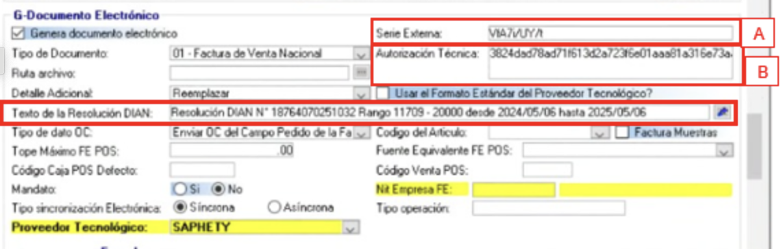 G-Documento electronico SAG